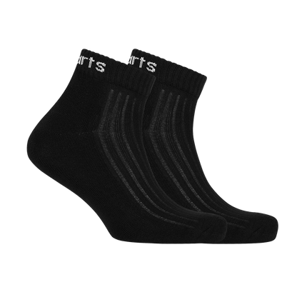 5 Pairs Ankle Socks - Ribbed (Black, Navy Blue, White, Grey & Dark Grey)