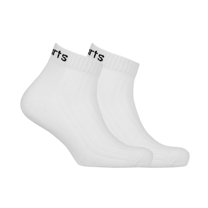 5 Pairs Ankle Socks - Ribbed (Black, Navy Blue, White, Grey & Dark Grey)