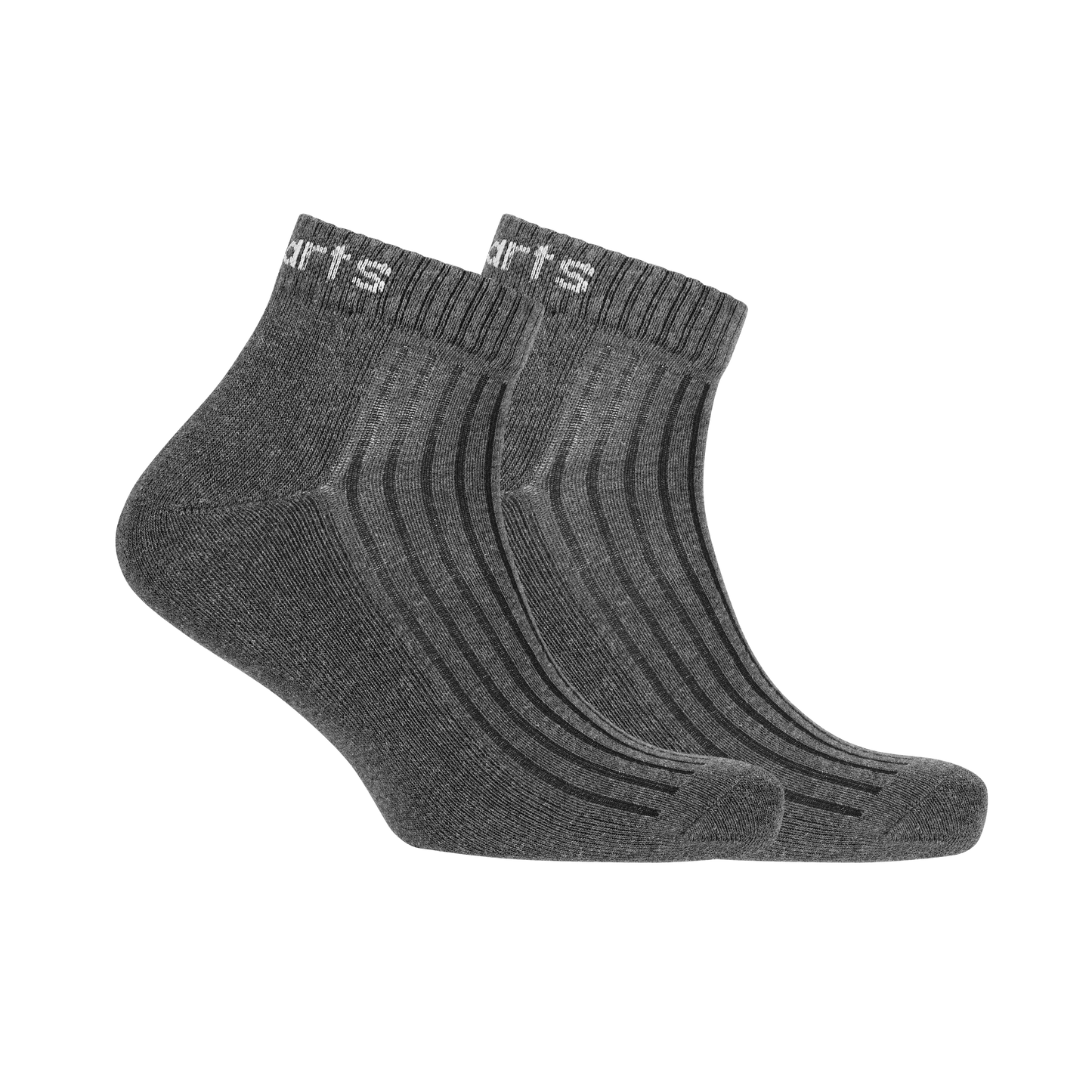 5 Pairs Ankle Socks - Ribbed (Black, Navy Blue, White, Grey & Dark Grey)