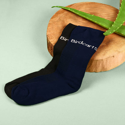 2 Pairs Bamboo Diabetic socks -  (Black)