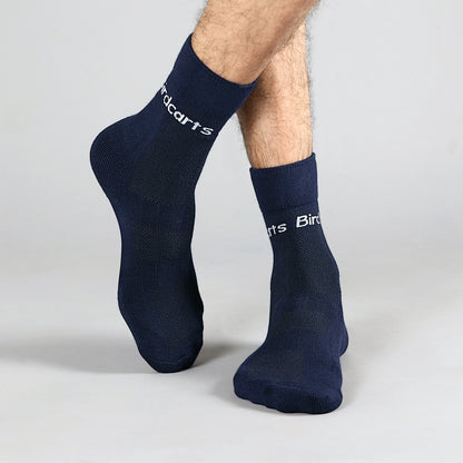 2 Pairs Bamboo Diabetic Socks -  (Black & Navy Blue)