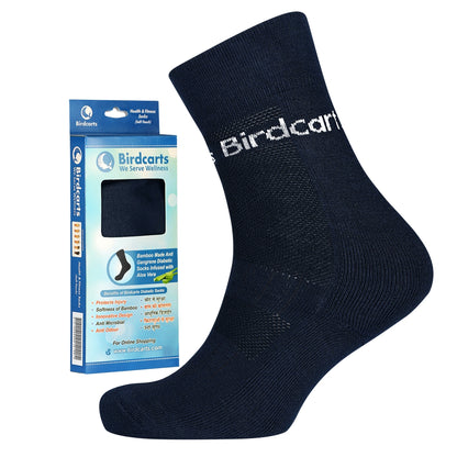 Bamboo Diabetic Socks - 1 Pair Navy Blue